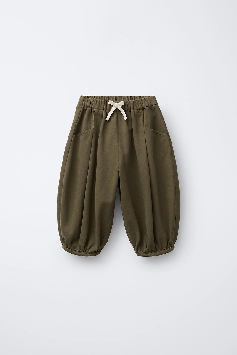 PANTALON BOMBACHO À PINCES