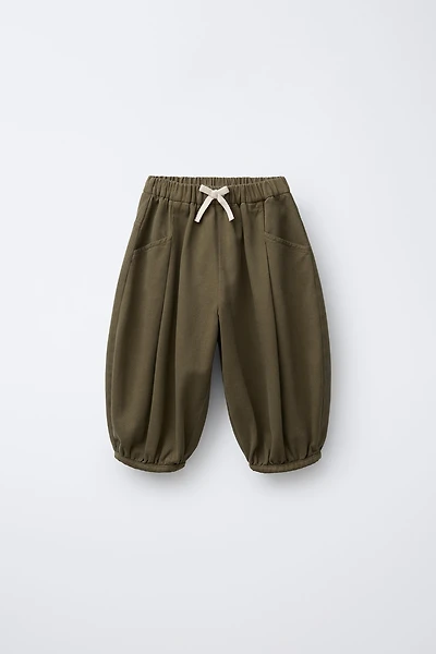 PANTALON BOMBACHO À PINCES