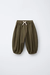 PANTALON BOMBACHO À PINCES