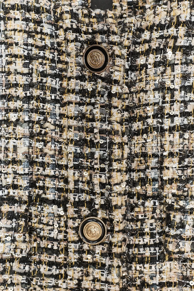TEXTURED BUTTON VEST ZW COLLECTION