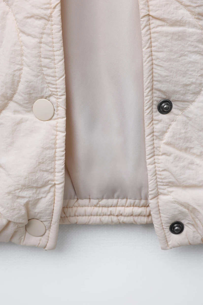 VESTE REMBOURRÉE À CAPUCHE OURS BRODÉ