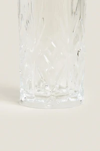 TALL TUMBLER WITH RAISED DESIGN