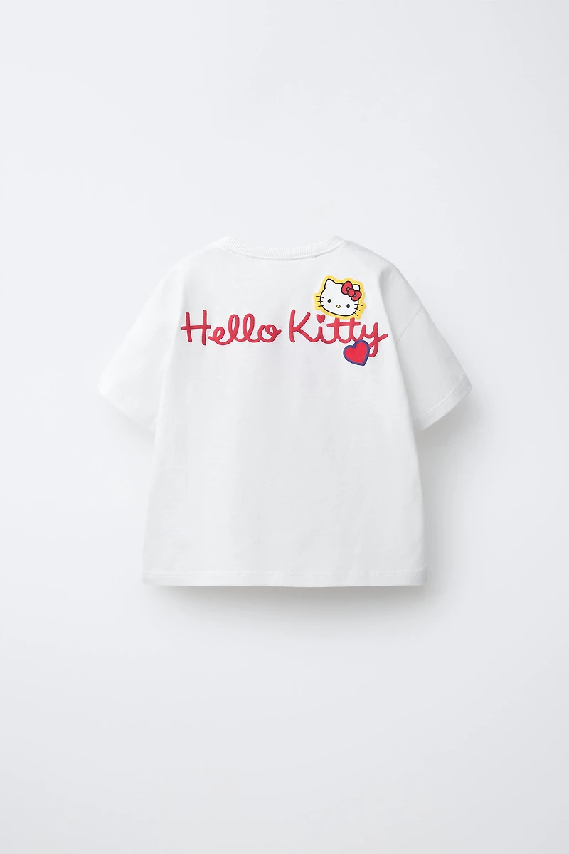 T-SHIRT CŒUR À CARREAUX VICHY HELLO KITTY © SANRIO
