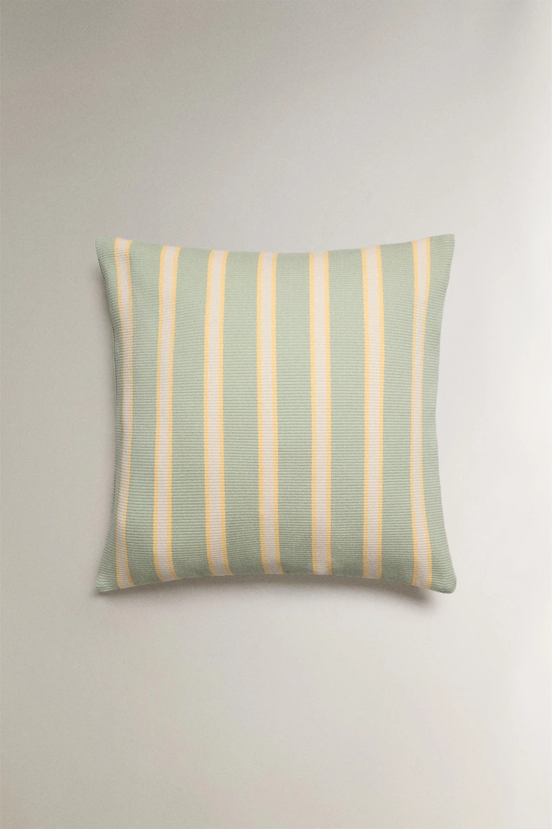 STRIPED THROW PILLOW COVER