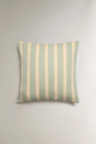 STRIPED THROW PILLOW COVER