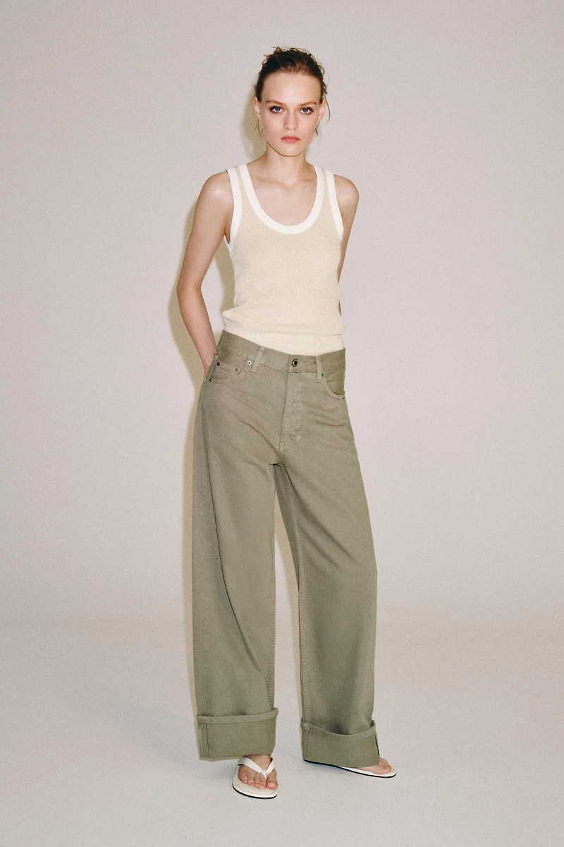 ZW COLLECTION MID-RISE BAGGY JEANS