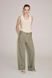 ZW COLLECTION MID-RISE BAGGY JEANS