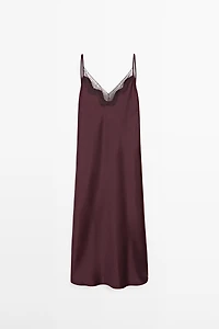 Robe midi fluide style nuisette