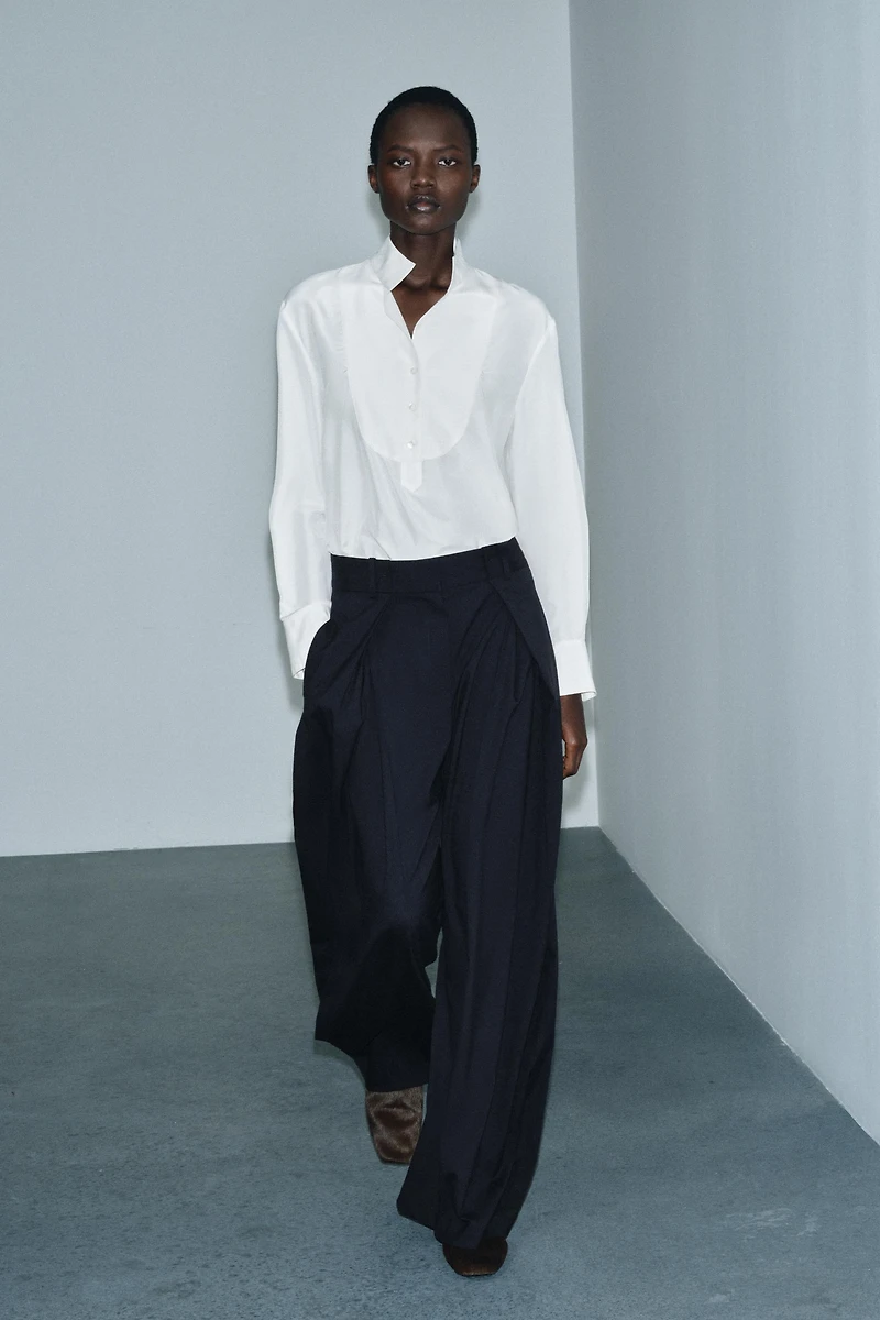 ZW COLLECTION WIDE LEG PLEATED PANTS