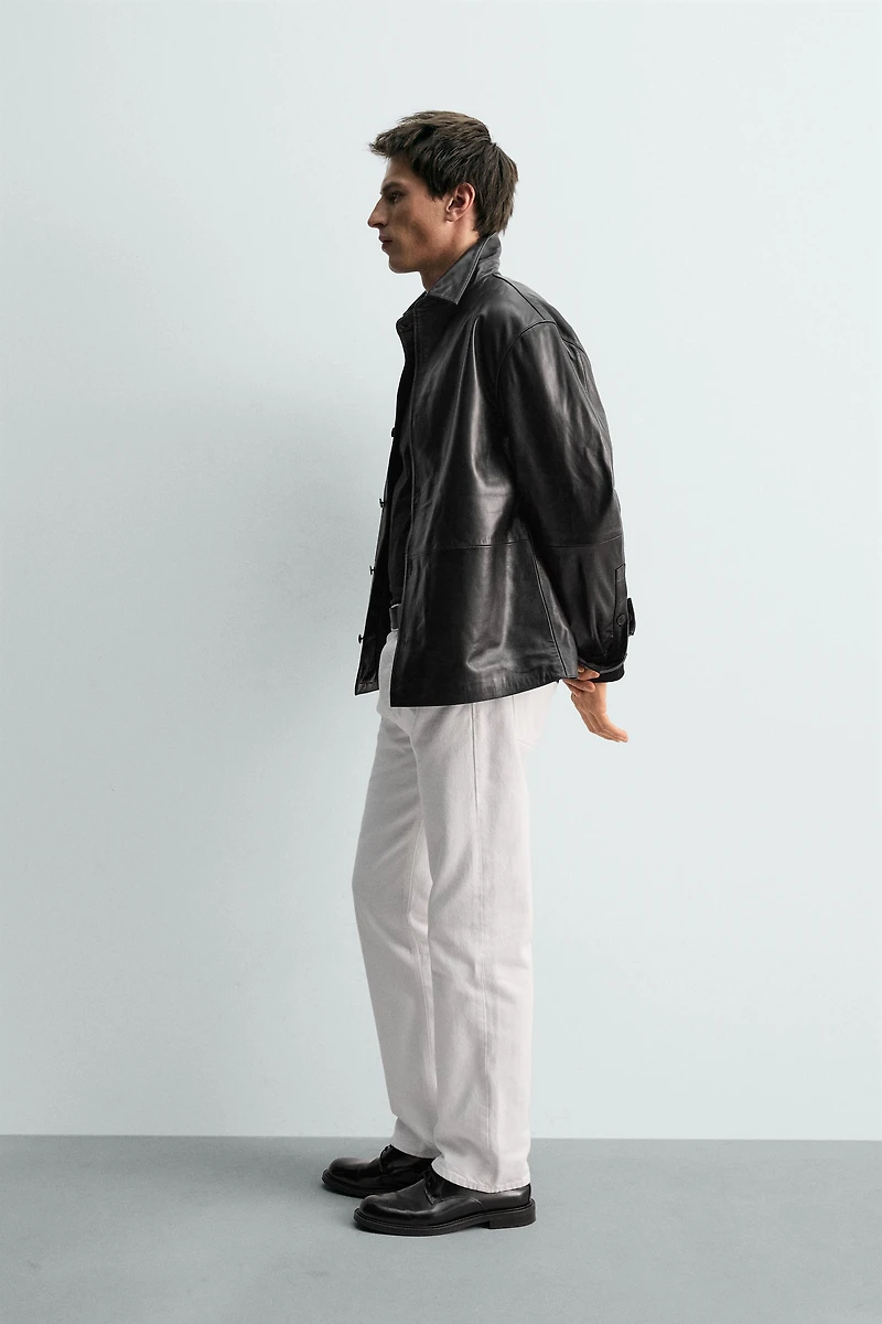 NAPPA LEATHER OVERSHIRT