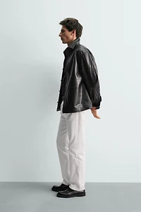 NAPPA LEATHER OVERSHIRT