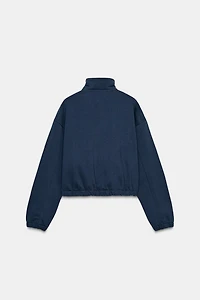 LACE TRIM SWEATSHIRT