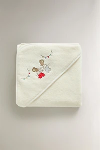 SERVIETTE DE BAIN ENFANT CAPUCHE SOURIS