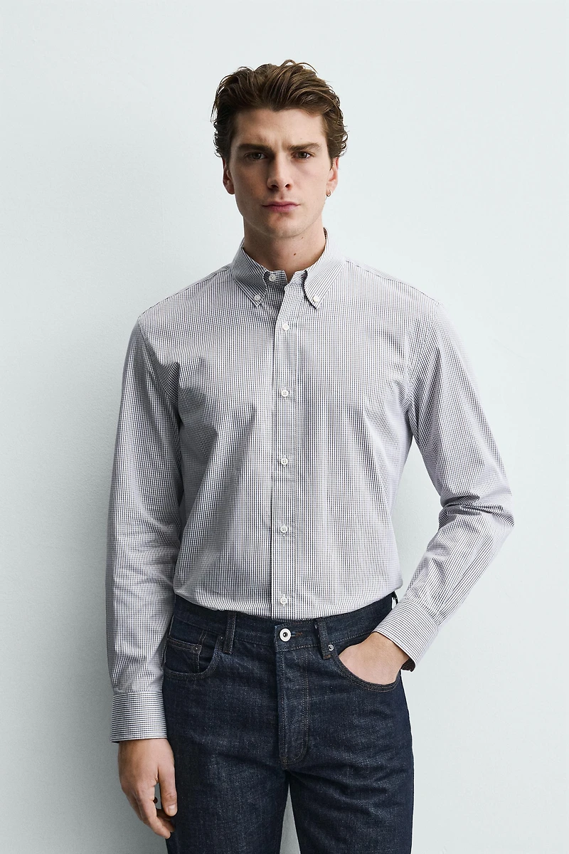 REGULAR FIT PLAID SHIRT