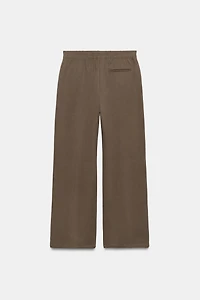 STRAIGHT-LEG COTTON TROUSERS