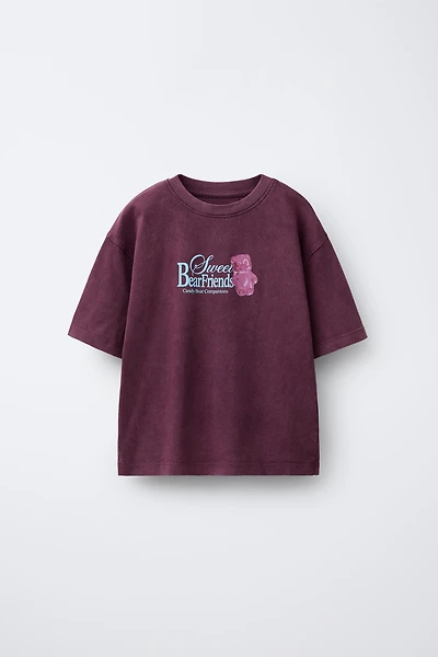 RAISED TEXT T-SHIRT