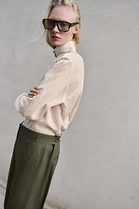 BARREL PANTS WITH BELT LOOPS