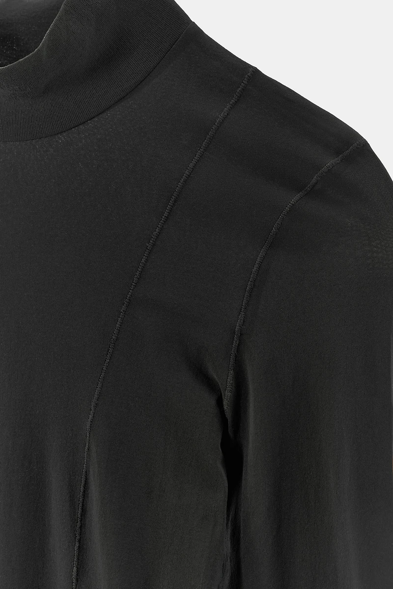 HIGH NECK TOP WITH POLYAMIDE