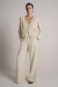 KNIT POLO JACKET WITH INTERIOR TOP