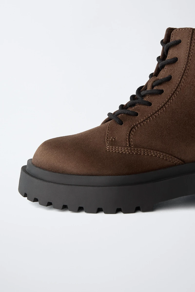 TRACK ANKLE BOOTS