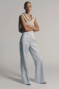 ZW COLLECTION FLARE LINEN PANTS