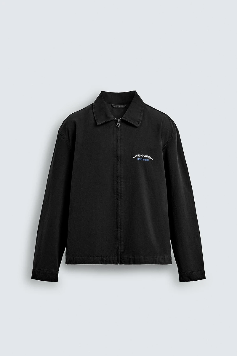 EMBROIDERED ZIP-UP JACKET