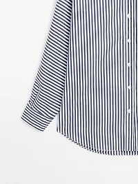 Chemisier oversize à rayures