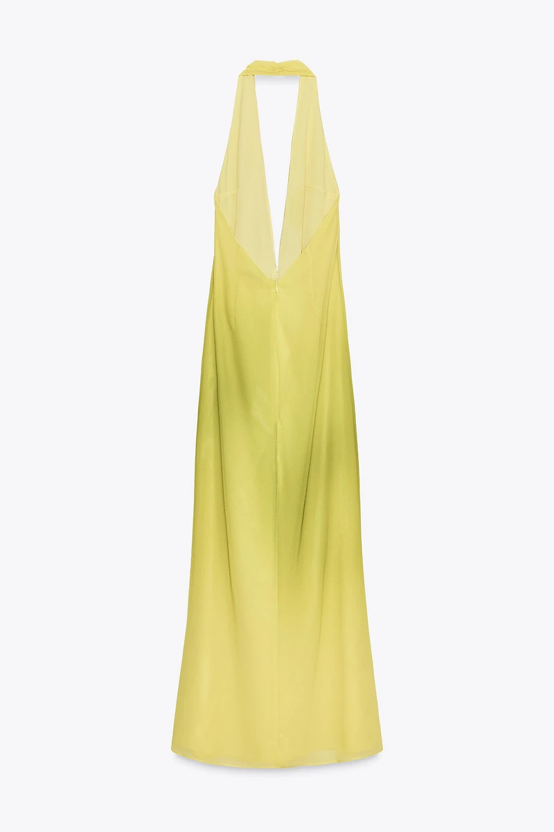 ROBE LONGUE NŒUD IMPRIMÉ