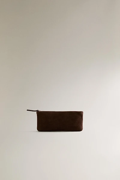 SPLIT LEATHER STORAGE CASE