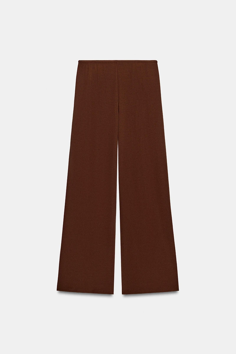 TEXTURED PALAZZO PANTS