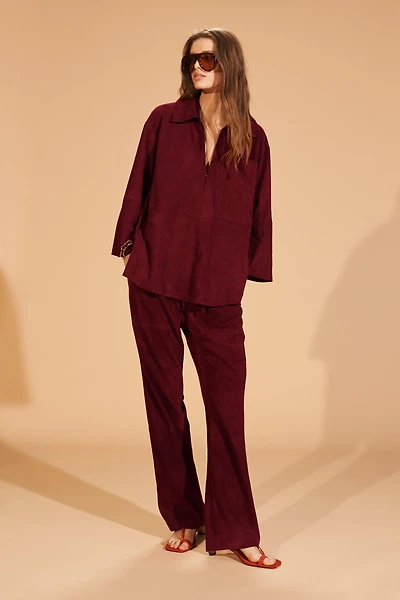 LIMITED EDITION SUEDE LEATHER POCKET SHIRT