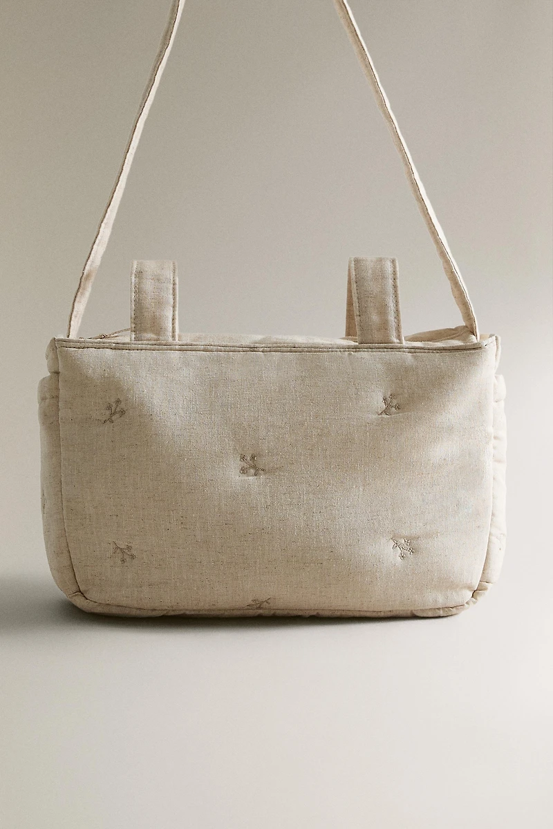 EMBROIDERED DIAPER BAG