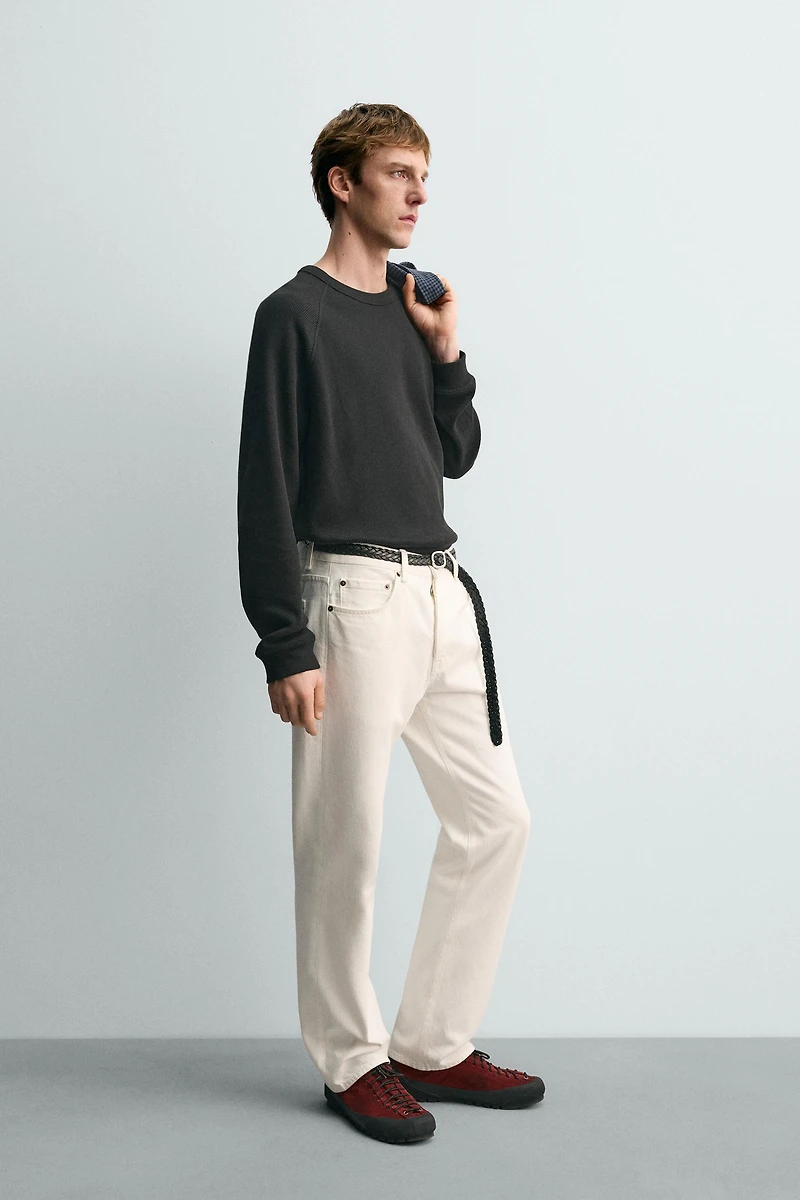 AARON LEVINE X ZARA WAFFLE TEXTURE T-SHIRT