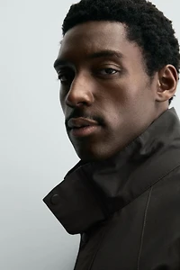 BLOUSON TECHNIQUE MÉLANGE COTON