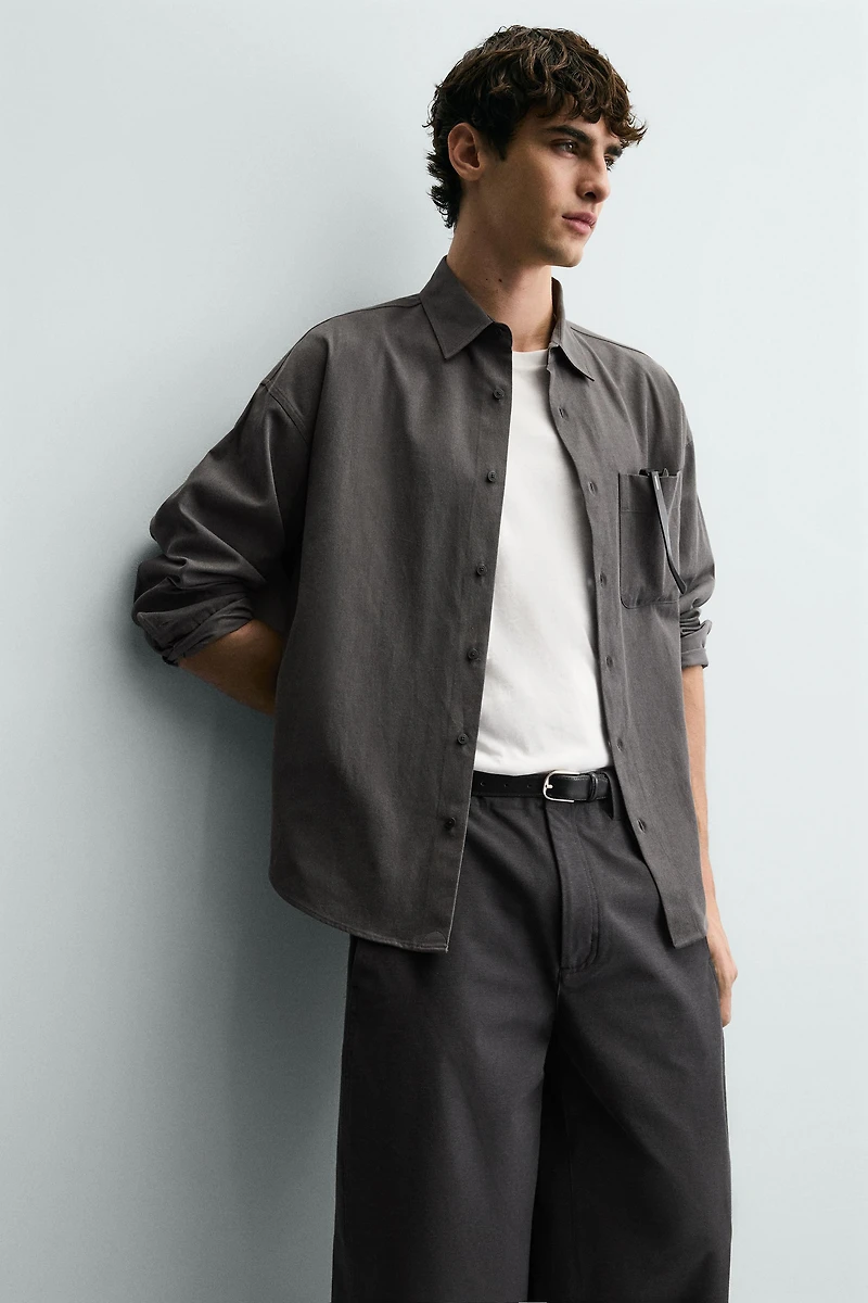 CHEMISE FLUIDE COUPE DÉCONTRACTÉE