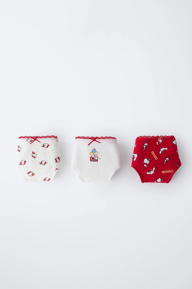 AGES 6-14 / THREE-PACK OF HELLO KITTY © SANRIO UNDERWEAR