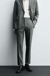 PLAID SUIT PANTS