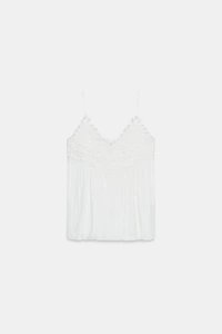 ZW COLLECTION EMBROIDERED PUFFY TOP