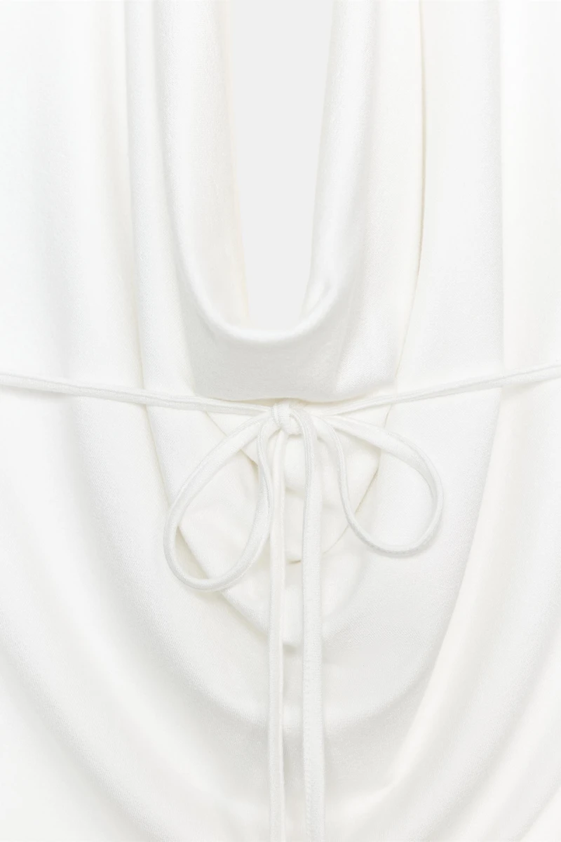 DRAPED HALTER TOP