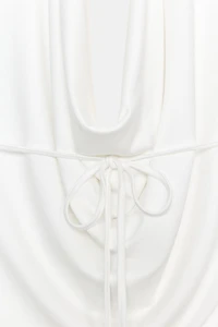 DRAPED HALTER TOP