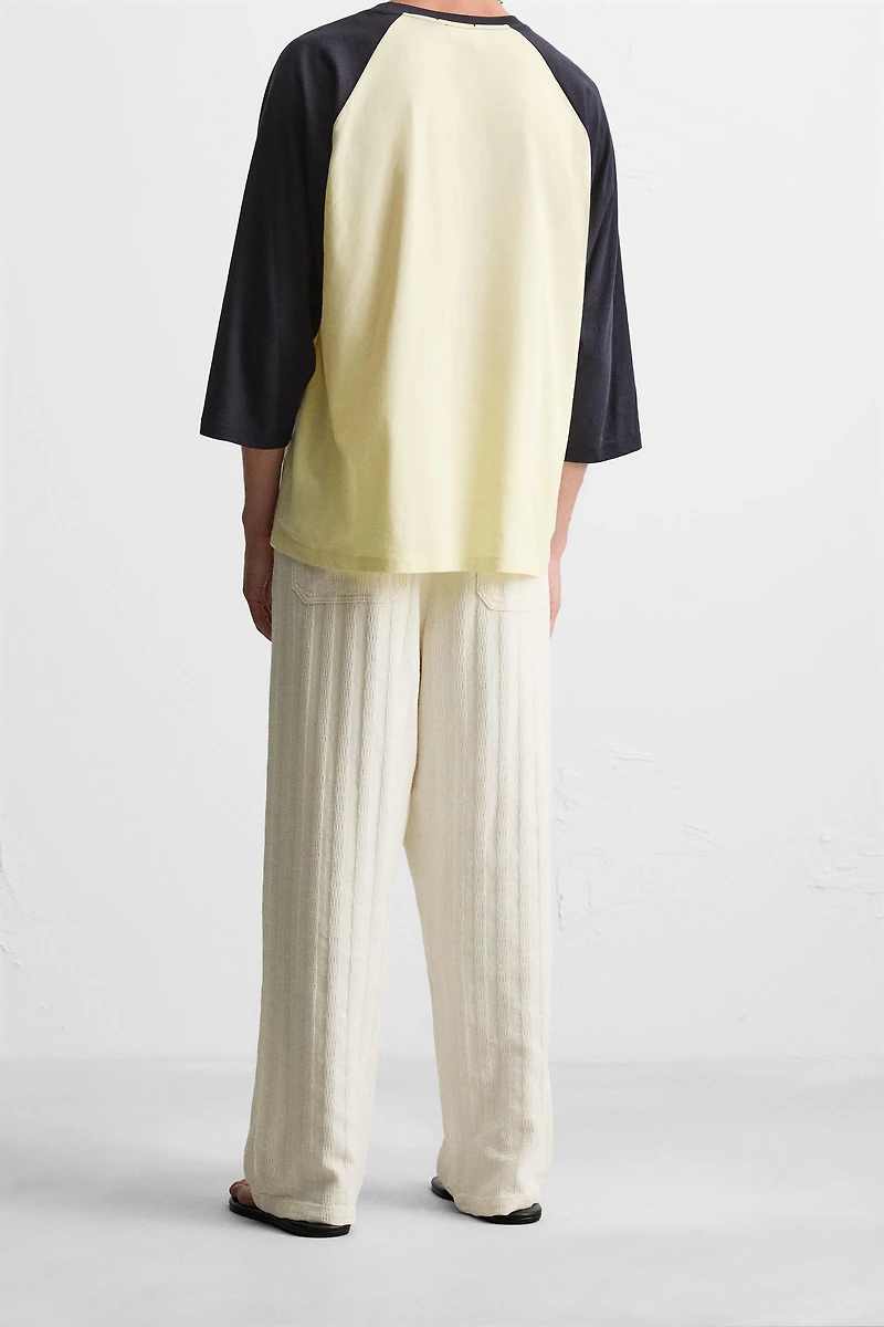 JACQUARD RELAXED FIT PANTS