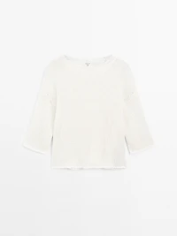 Oversize short sleeve sweater - STUDIO