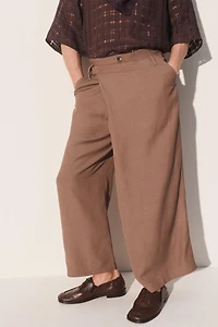 RELAXED FIT WRAP PANTS