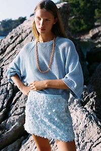 SEQUIN MINI SKIRT
