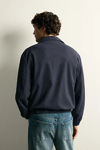 REGULAR FIT ZIP-UP OVERSHIRT