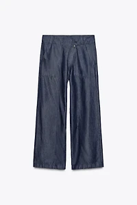 ZW COLLECTION CROSSOVER DENIM PANTS