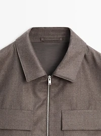 Veste en flanelle 100 % laine