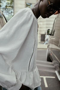 BLOUSE PÉPLUM ENTRE-DEUX