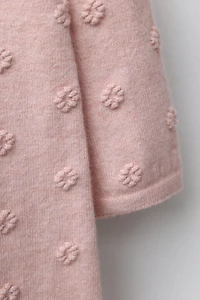 LONG EMBROIDERED FLORAL KNIT JUMPSUIT