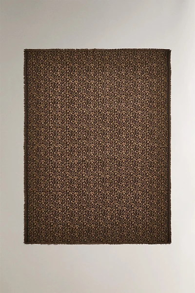 FLORAL WOOL BLANKET